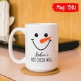 thumbnail image 5 of Kids Personalized Snowman Hot Cocoa Mugs, Snowman Face Christmas Coffee Mug, Custom Name Snowman Ceramic Mug For Christmas, Snowman Xmas Tea Cup, Xmas Hot Chocolate Cup, White Cups 11oz 15oz, 5 of 7