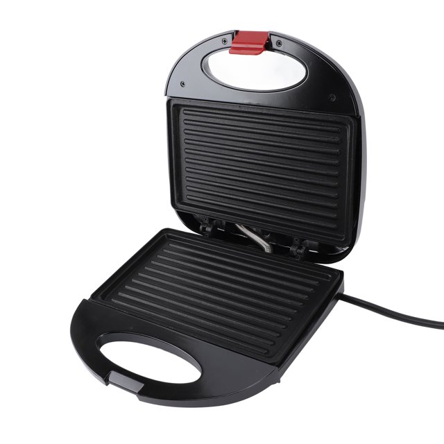 750W Electric Panini Press, Double Sided Electric Grill Plate Nonstick Maker Breakfast Maker for Homemade Restaurants Cafes Snack Bars