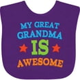 thumbnail image 3 of Inktastic My Great Grandma is Awesome Boys or Girls Baby Bib, 3 of 4