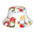 thumbnail image 1 of Fotbe Summer Gnome Sombrero Tipo Pescador con Estampado – Sombrero de Sol de Algodón de Moda para Playa, Golf, Pesca, 1 of 6