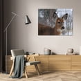 thumbnail image 3 of Erin Berzel 44x31 Gallery Wrapped Canvas Wall Art Titled - Winter Doe II, 3 of 4