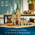 thumbnail image 4 of LEGO Harry Potter Hogwarts: Room of Requirement Building Set 76413 - Featuring Harry, Hermione, and Ron Minifigures, Wands, and Transforming Fire Serpent, Deathly Hallows Movie Inspired Castle Toy, 4 of 8