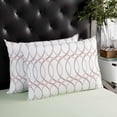 thumbnail image 4 of Abstract Gray Pink Throw Pillow Cover, Modern Geometric Nordic Style Rectangle Decorative Pillow Case Protector Soft Cushion Cover Lumbar Pillowcase for Couch Sofa Bedroom Car Chair Decor 12x20 Inch, 4 of 8