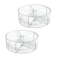 thumbnail image 3 of iDesign, 11.5" Round Lazy Susan Clear Plastic Divided Turntable, 3 of 7