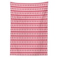 thumbnail image 2 of Nordic Tablecloth, Christmas Pattern with Nature Inspirations Scandinavian Culture Retro, Rectangle Satin Table Cover Accent for Dining Room and Kitchen, 52" X 70", Hot Pink White, by Ambesonne, 2 of 2