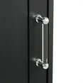 thumbnail image 6 of EUROCO 68.1'' Tall Bathroom Storage Cabinet, MDF Board Floor Storage Cabinet with 1 Door, 2 Different Size Drawers and Adjustable Shelf, Freestanding Cabinet with Painted Finish for Bathroom, Black, 6 of 8