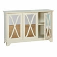 thumbnail image 3 of TMS Reflections Buffet Console with Mirrored Doors, Antique White, 3 of 8