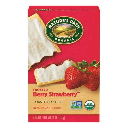Natureâ s Path Frosted Berry Strawberryâ ¢ Toaster Pastries, 6 Tarts