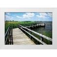thumbnail image 3 of Alan Hausenflock 14x11 White Modern Wood Framed Wall Art Titled - Wetland Walkway IV, 3 of 5