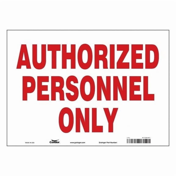Condor Safety Sign,10 inx14 in,Vinyl 472G87