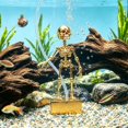 thumbnail image 4 of Clearance Halloween Dancing Skeleton Aquarium Bubbler, Action Skeleton Aquarium Ornament, Fish Aquarium Decor, Air-Driven Moving Skeleton Fish Tank Bubbler Decoration for Fresh & Saltwater Aquariums, 4 of 9