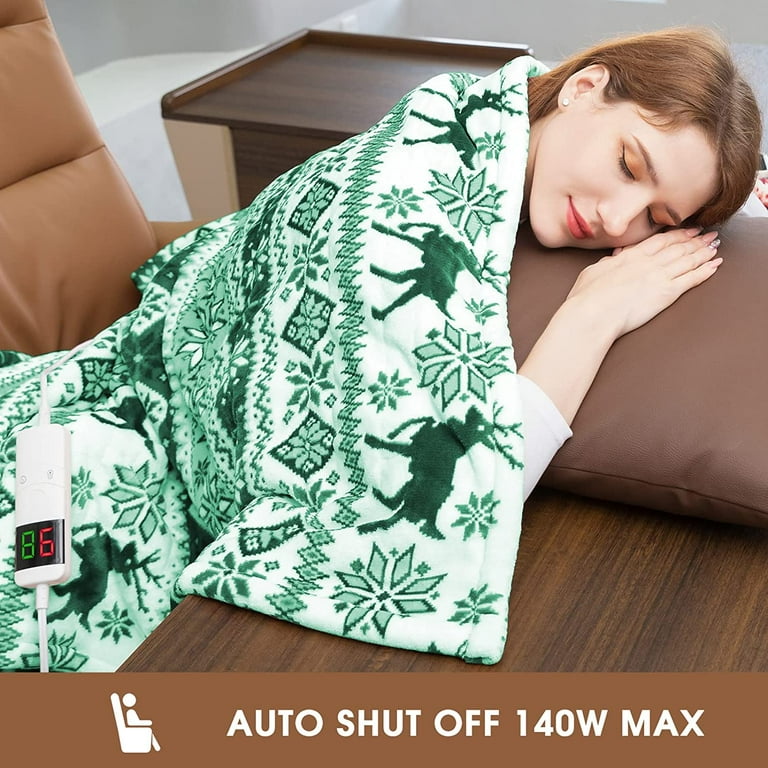 Green heated online blanket