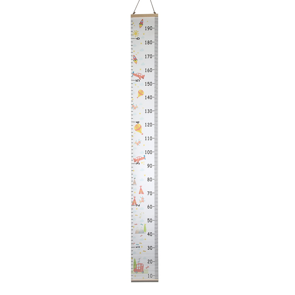 Nordic Children Height Ruler Canvas Hanging Growth Chart Kids Room Wall Decor