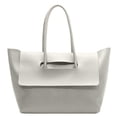 thumbnail image 1 of Bolso Compras para Mujer Bolso Mano Elegante Cuero PU Gran Capacidad (blanco), 1 of 8