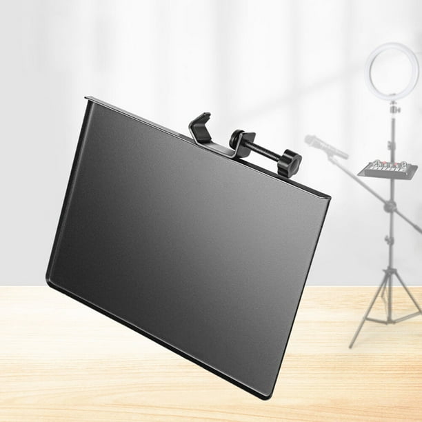 Plateau Multifonction Support Microphone & Carte Son – ABS Réglable Pour Trépied Streaming & Studio