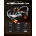 thumbnail image 4 of Cable Ethernet Snowkids Cat 8 de 6 pies, 40 Gbps, 2000 Mhz, RJ45, negro, 4 of 8
