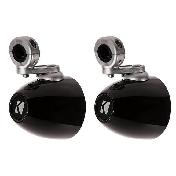 Kicker 40KMMTES 4 Inch Marine Weather-Proof Speakers Tower Empty Enclosure, Pair