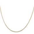 thumbnail image 3 of 14k Yellow Gold 24 Inch 1mm Octagonal Cubetto Omega Snake Chain Necklace Pendant Charm, 3 of 9