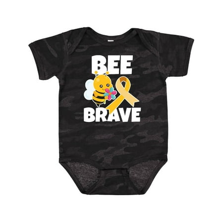 

Inktastic Bee Brave with Bumblebee and Ribbon Gift Baby Boy or Baby Girl Bodysuit