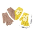 thumbnail image 3 of Couples Hands Holding Gloves, Novelty Hand in Hand Lovers Gloves Lined Warm Thick Winter Unisex Hand Warmer Gloves, Warm Winter Gloves for Men and Women (Yellow), 3 of 5