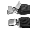 thumbnail image 4 of SGFCWSX Men's X-Back Suspenders, 4-Clip Adjustable Elastic Formal Casual Black, 4 of 7