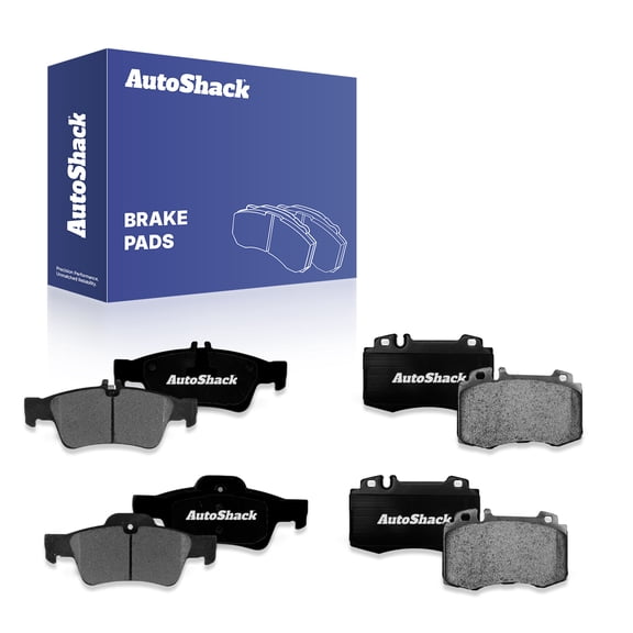 AutoShack Front & Rear Ceramic Brake Pad Set | Replacement for 2006-2009 Mercedes-Benz E350 2007-2009 Mercedes-Benz E550 2007-2009 Mercedes-Benz SL550 | 8-PC