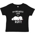 thumbnail image 3 of Inktastic Pyrenees Life is Ruff Great Pyrenees Boys or Girls Baby T-Shirt, 3 of 5