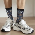 thumbnail image 6 of Fuzoiu Nautical Print Athletic Crew Socks for Men & Women,Casual Crew Socks,Above Ankle Crew Socks for Business, Casual, 6 of 6