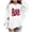 White, variant on Lorytime Valentine Cute Hoodies for Girls Kids Long Sleeve Crewneck Sweatshirts Letters Tops with Pocket Loose Tops