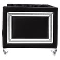 thumbnail image 3 of ACME Heibero Tuxedo Arm Tufted Accent Chair in Black, 3 of 6