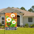 thumbnail image 2 of Amhnf Welcome Daisy And Butterfly Garden Flag For Home Outdoor Garden Yard Decor 12x18 inch, 2 of 5