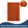 thumbnail image 2 of Soft Plush Microfiber Bathroom Rugs, Absorbent Bath Rugs Non Skid Machine Wash Dry Bath Mats for Tub,Shower and Bath Room Floor Mats(Burnt Orange,20x32 inches), 2 of 6