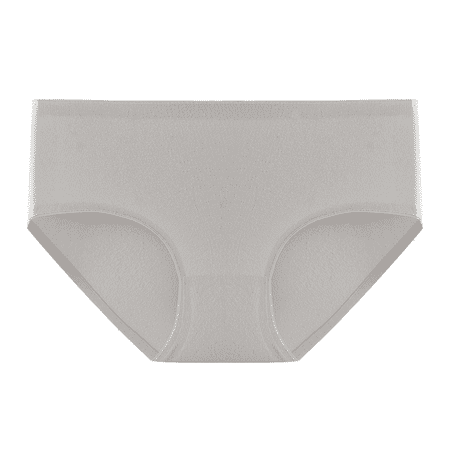 Fulorrnie Underwear for Women Seamless High Waist Breathable Comfort Panties Sport Banded Elastic Panty Light Gray M