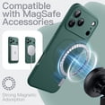 thumbnail image 2 of JETech Magnetic Silicone Case for iPhone 17 Pro 6.3-Inch, Compatible with MagSafe, Silky Soft Touch, Shock Absorbing Phone Cover with Camera Lens Protection (Midnight Green), 2 of 6