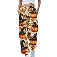 thumbnail image 2 of WXLWZYWL Womens Halloween Sweatpants Graphic Print Pants Drawstring Waist Joggers Casual Lounge Pants Athletic Workout Pants, 2 of 5