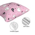 thumbnail image 6 of Halloween Throw Pillow Covers, kawaii_kitten_ghosts_pattern Square Pillow Cases with Invisible Zipper for Halloween Decorations, Farmhouse Halloween Decor 20x20, 6 of 7