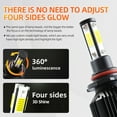 thumbnail image 4 of 2x 488W 9006 HB4 LED Headlight 48800LM White Beam 6000K Bulbs Kit Dual Side 9012, 4 of 5