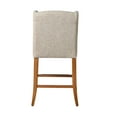 thumbnail image 4 of Better Homes & Gardens Windsor Upholstered Wingback Counter Stool 2 Pack, Wheat, 4 of 6