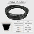 thumbnail image 2 of Uxcell BX73 EPDM V-Belt, Raw Edge Cogged Industrial Rubber V Belt 0.67" Width x 73" Inside Circumference, 2 of 5