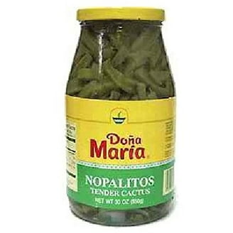 Doa Mara Nopalitos, Tender Cactus, Shelf-Stable, Sliced, 30 oz Glass Jar  - Walmart.com