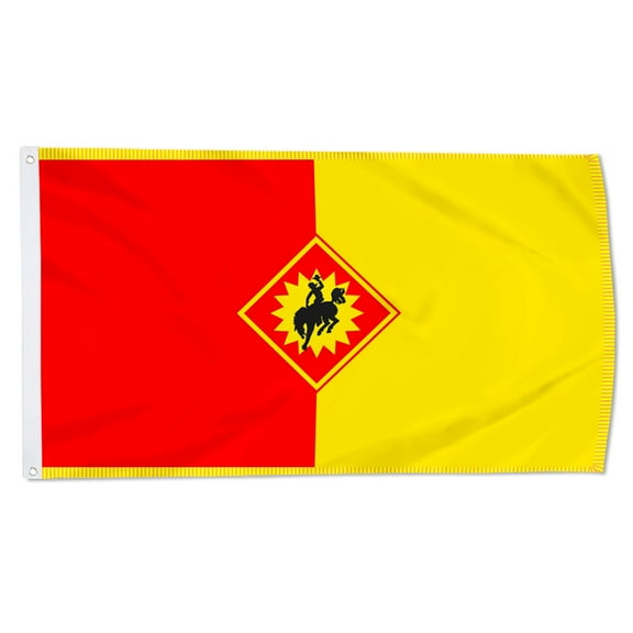 Cayyon 115th Field Artillery Brigade Wyoming Arng Flag 3x5Feet Military Banner with 2 Brass Grommets