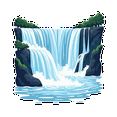 thumbnail image 5 of Natural Waterfall Nature Stickers, Waterproof Waterfall Nature Sticker for Water Bottle Laptop Phone Cases Planner Skateboard Luggage Helmet Party Favor Decor, Ideal for Adults Teens Teacher Rewards, 5 of 9