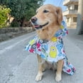 Waterproof and windproof pet raincoats and raincoats for large and