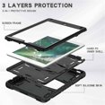 thumbnail image 3 of [PST] iPad Air 1 2 / iPad 9.7" 2017 2018 / Pro 9.7" Defender Armor Kickstand Case, Heavy Duty Military Grade Rugged Protective Shockproof Hard Case Cover with Kickstand, 3 of 6