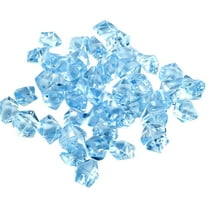 50Pcs Acrylic Fake Gems, Fake Rocks,Clear Ice Plastic Rocks Fake Gemstones,Xmas Ornaments,Plastic Crystals for Crafting Bin Filler Diving Toys Vase Fillers Table Scatter Decoration,D