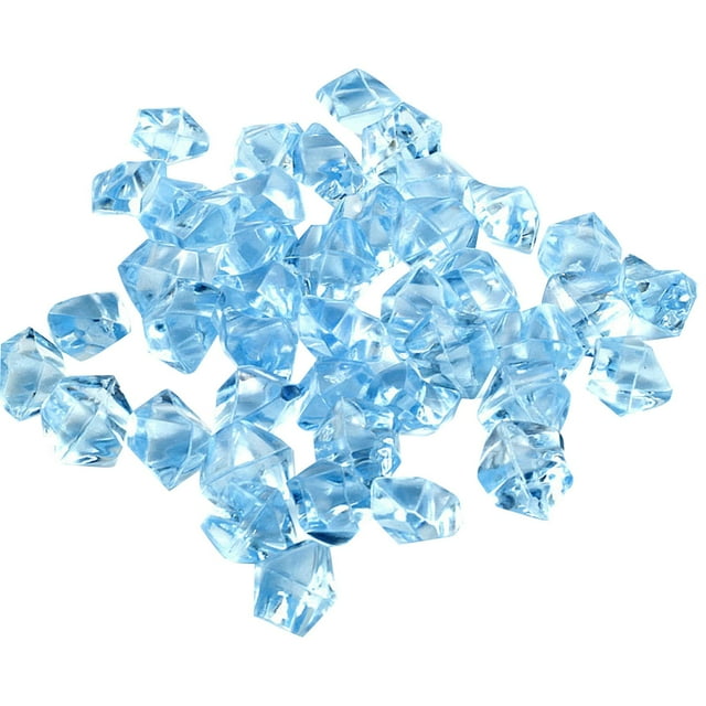 zttd 50pcs acrylic gems clear ice rocks diamonds vase rocks centerpiece ...