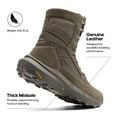 thumbnail image 2 of NORTIV 8 Men's Breathable Tactical Military Work Boots Side Zipper Leather Lightweight Hiking Motorcycle Combat Boots 8 Inches, 2 of 9