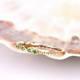 thumbnail image 4 of HeartsAndYou 1ct Natural Green Peridot Half Eternity Wedding Band Ring 14k SOLID Yellow Gold, 4 of 9