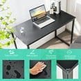 thumbnail image 2 of Costway Computer Desk Writing Workstation Study Laptop Table Home Office Black, 2 of 10