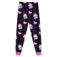 thumbnail image 6 of 5-6 Years Girls Long Sleeve Pajama Set Baby Boy Girl Clothes Long Sleeve Romper Long Pants Set Infant 2Pcs Fall Winter Outfit,Hot Pink, 6 of 8